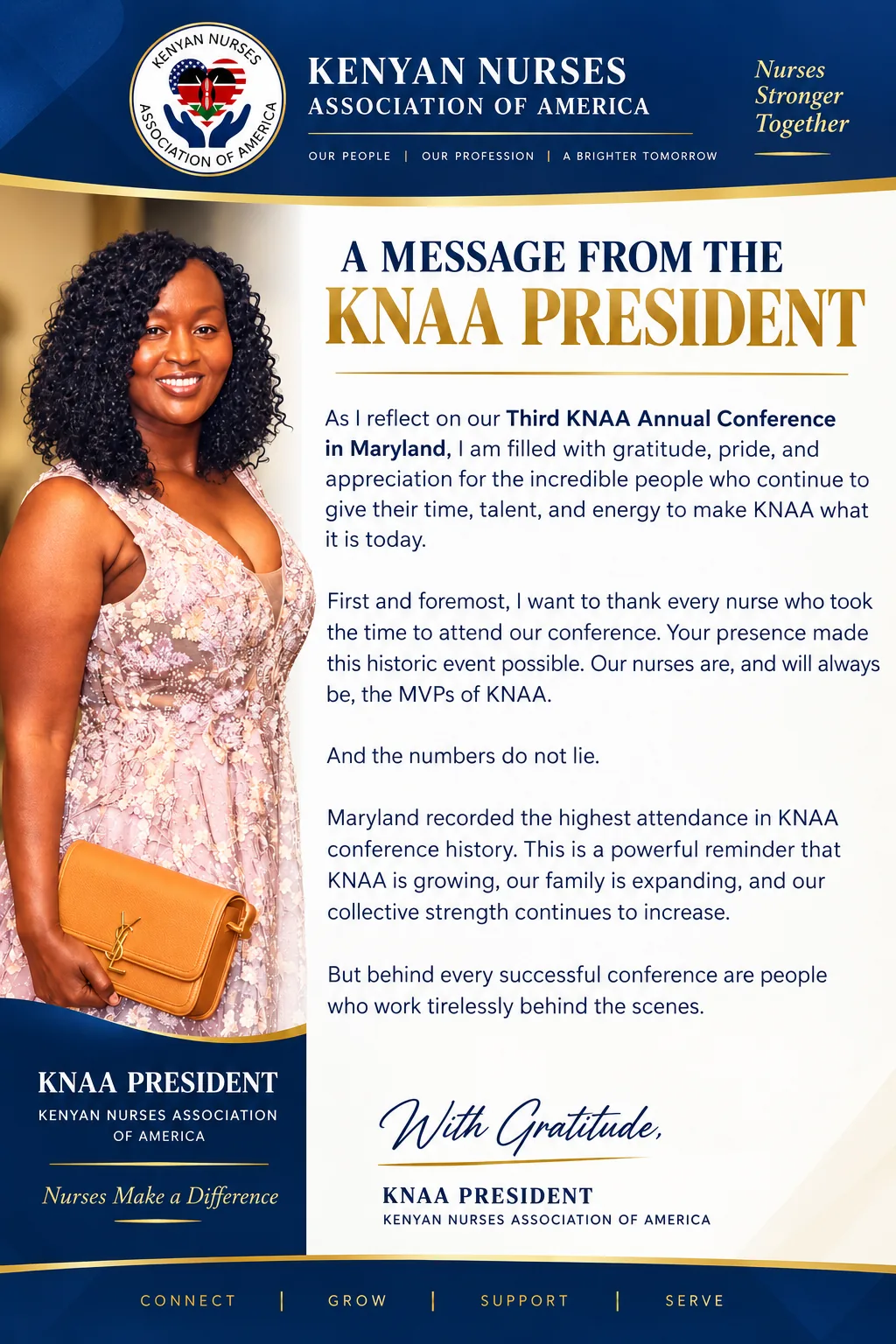 President's message, page 1 of 6