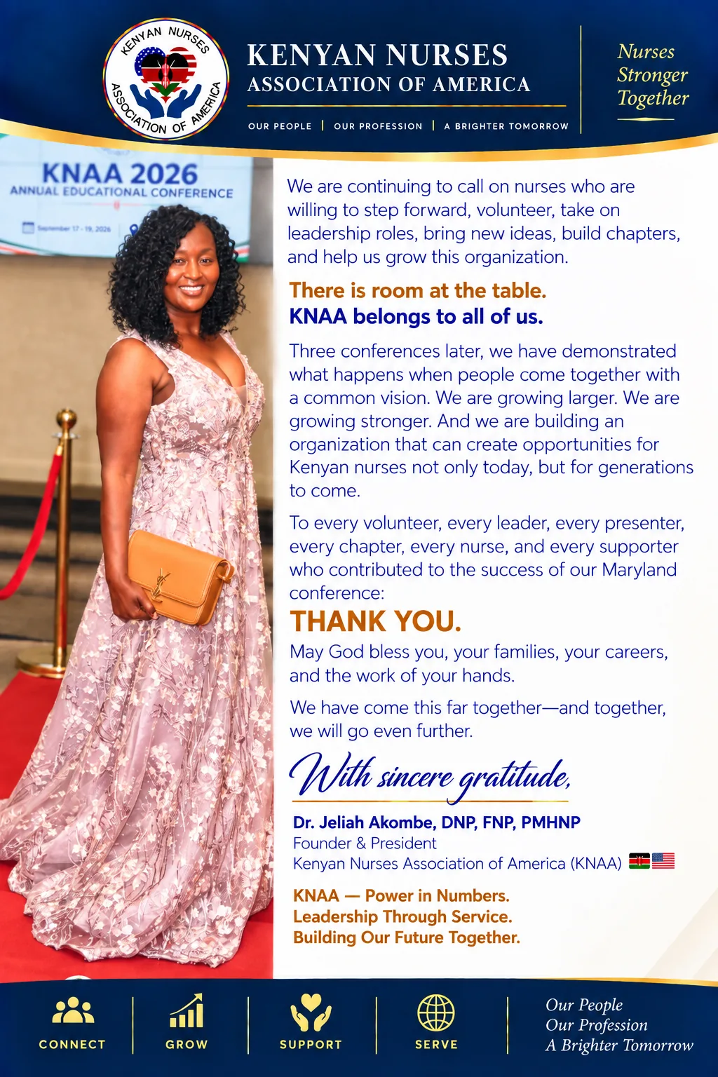 President's message, page 6 of 6